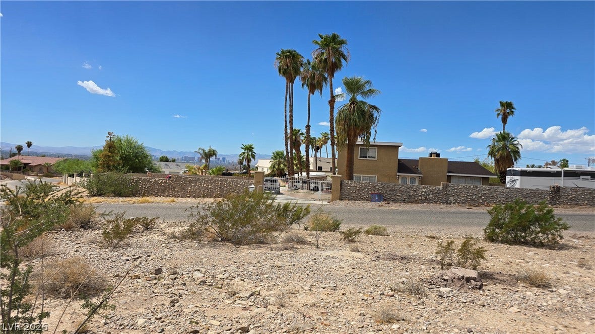 740 Benedict Drive, Las Vegas, NV 89110 Magnificent iews unfold from this elevated lot overlooking the Strip skyline.