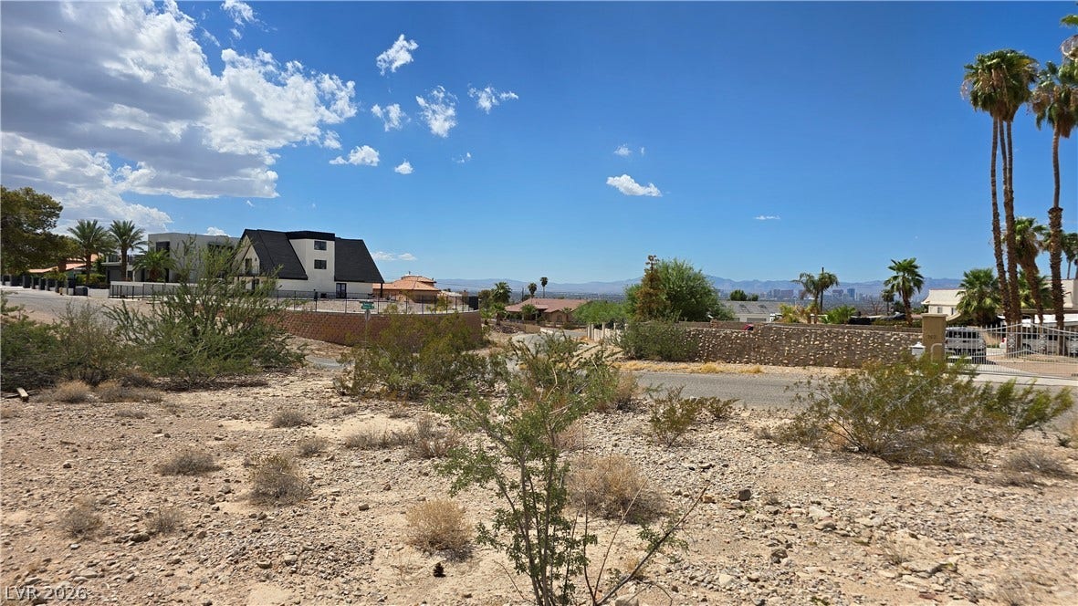 740 Benedict Drive, Las Vegas, NV 89110 Elevated desert building site.