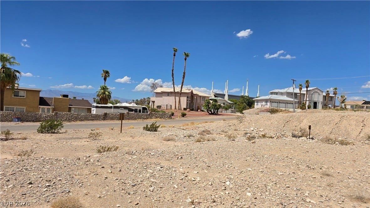 740 Benedict Drive, Las Vegas, NV 89110 Expansive desert views stretch across this open lot surrounded by neighborhood residences.