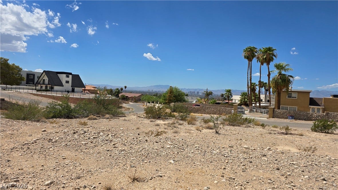 740 Benedict Drive, Las Vegas, NV 89110 Magnificent views unfold from this elevated lot overlooking the Strip skyline.