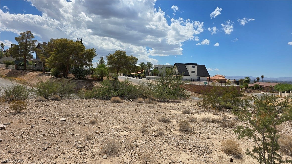 740 Benedict Drive, Las Vegas, NV 89110 A spacious vacant lot offers sweeping views of the surrounding neighborhood and desert landscape.