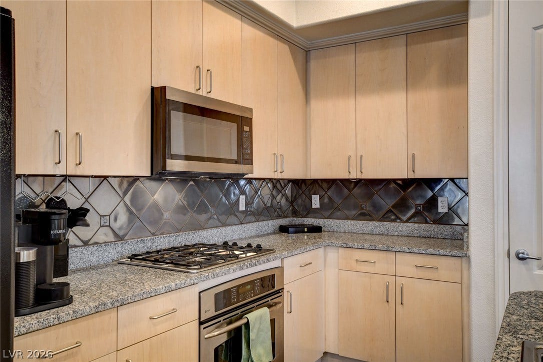 Stainless steel appliances.