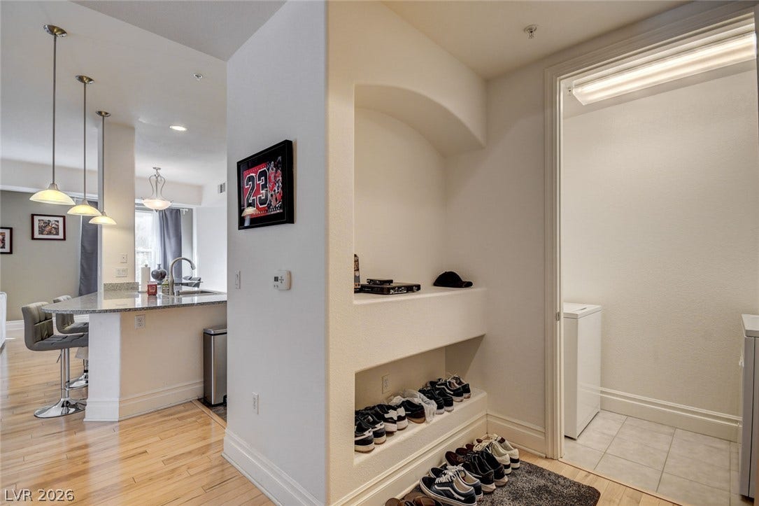 Entry with laundry room to the side