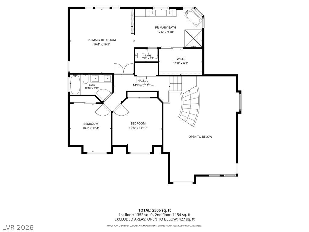 An organized floor plan outlines the detailed second-story bedroom and bathroom layout.