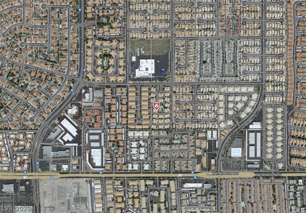 8301 Boseck Drive, #237, Las Vegas, NV 89145 An aerial map highlights the property location within a highly accessible suburban neighborhood layout.