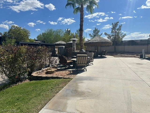 8175 Arville Street, #203, Las Vegas, NV 89139 A spacious paved concrete patio provides an ideal area for outdoor dining and entertaining.