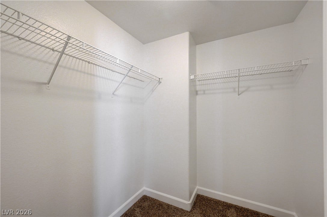 1525 Spiced Wine Avenue, #3105, Henderson, NV 89074 Organized storage is made simple with built-in wire shelving and plush carpeting.