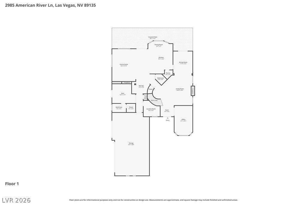 2985 American River Lane, Las Vegas, NV 89135 Detailed floor plans highlight the residence's design.