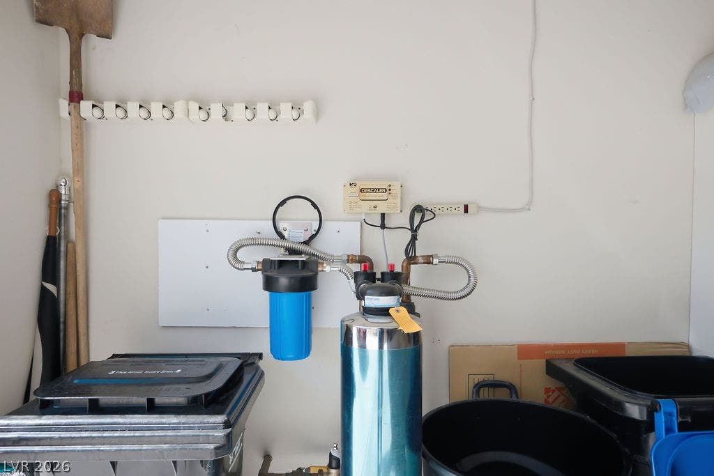 2510 Hamonah Drive, Henderson, NV 89044 A professionally installed water filtration and treatment system provides reliable utility service.
