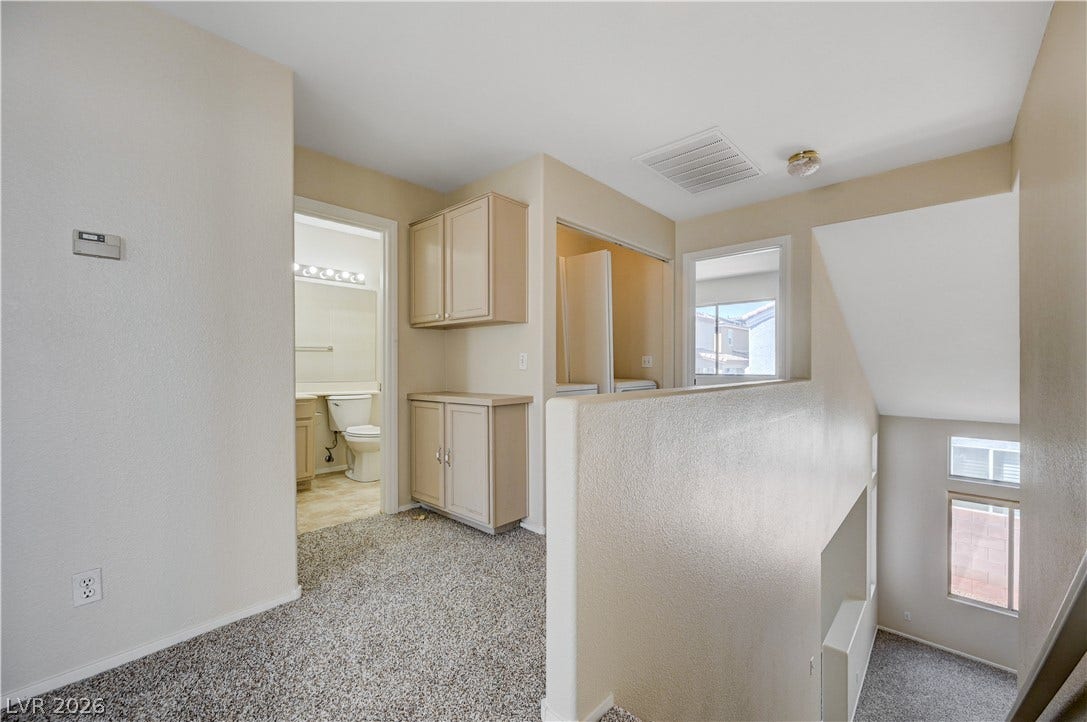 2706 Guidance Court, North Las Vegas, NV 89031 Plentiful storage cabinets and neutral carpeting anchor this upper level landing.