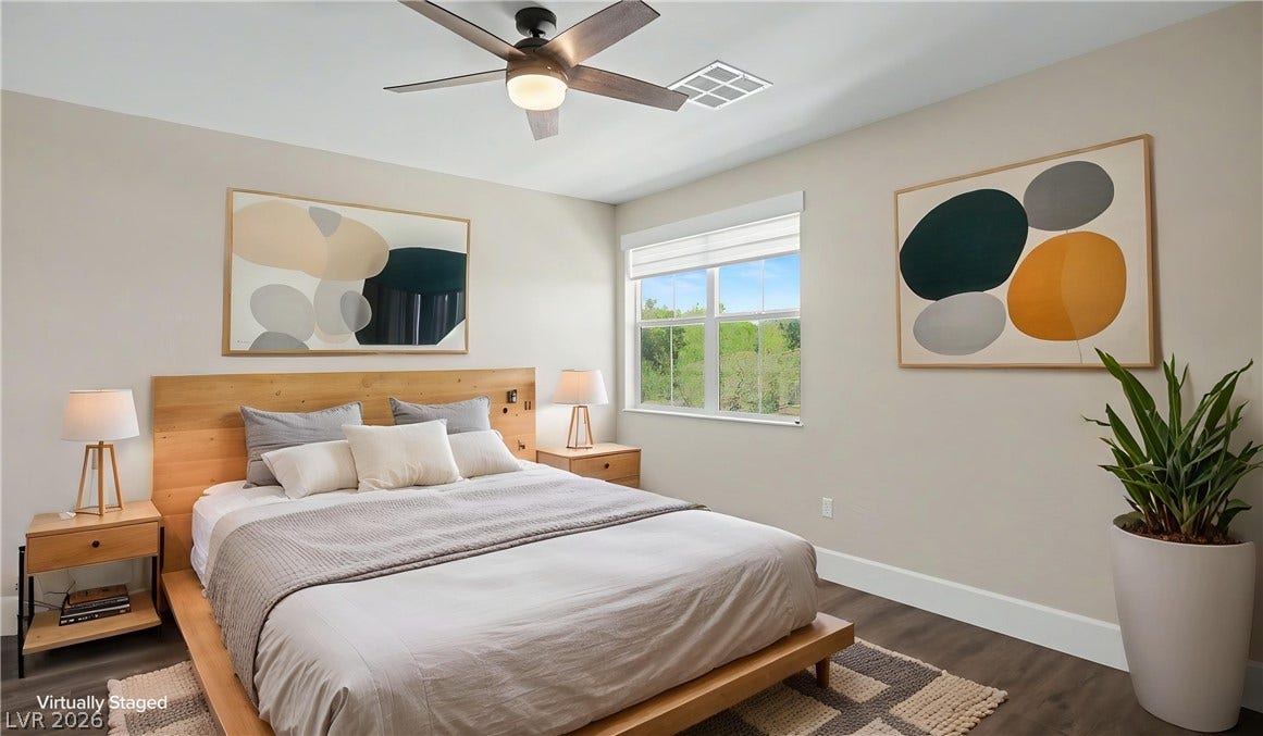 2555 Hampton Road, #11210, Henderson, NV 89052 Bright and comfortable, this second bedroom is perfect for guests or family.