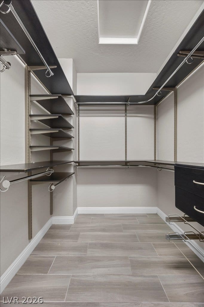 Primary walk in closet