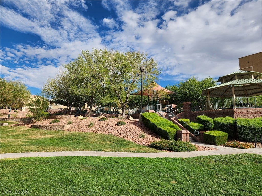 10549 Gibbous Moon Drive, Las Vegas, NV 89129 Manicured green spaces and community park amenities.