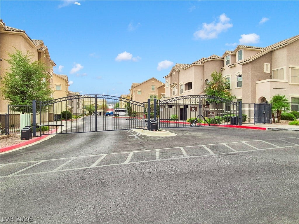 8777 W Maule Avenue, #2109, Las Vegas, NV 89148 A secure gated entrance leads into this well-maintained residential community.