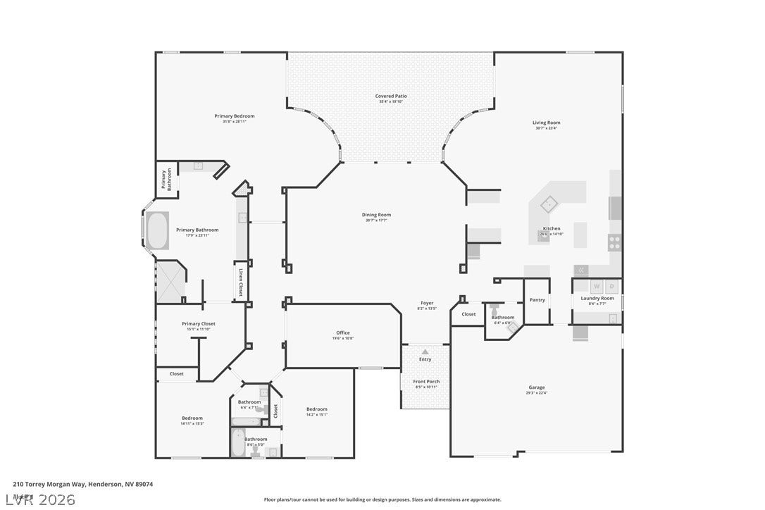 210 Torrey Morgan Way, Henderson, NV 89074 An intuitive layout highlights the flow of this carefully planned residential floor plan.