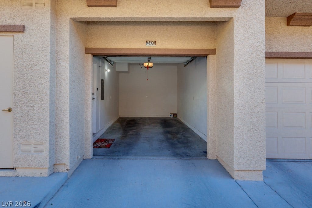 One Car garage with direct entry into your condo.