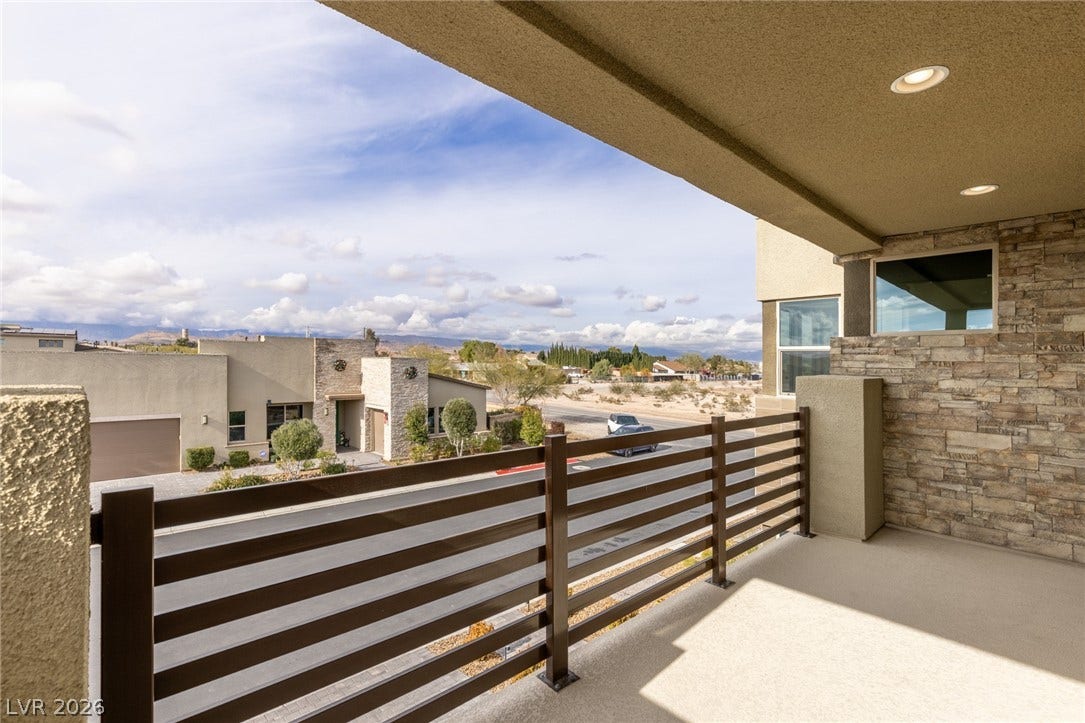 7851 W Wigwam Avenue, Las Vegas, NV 89113 Balcony with a residential view