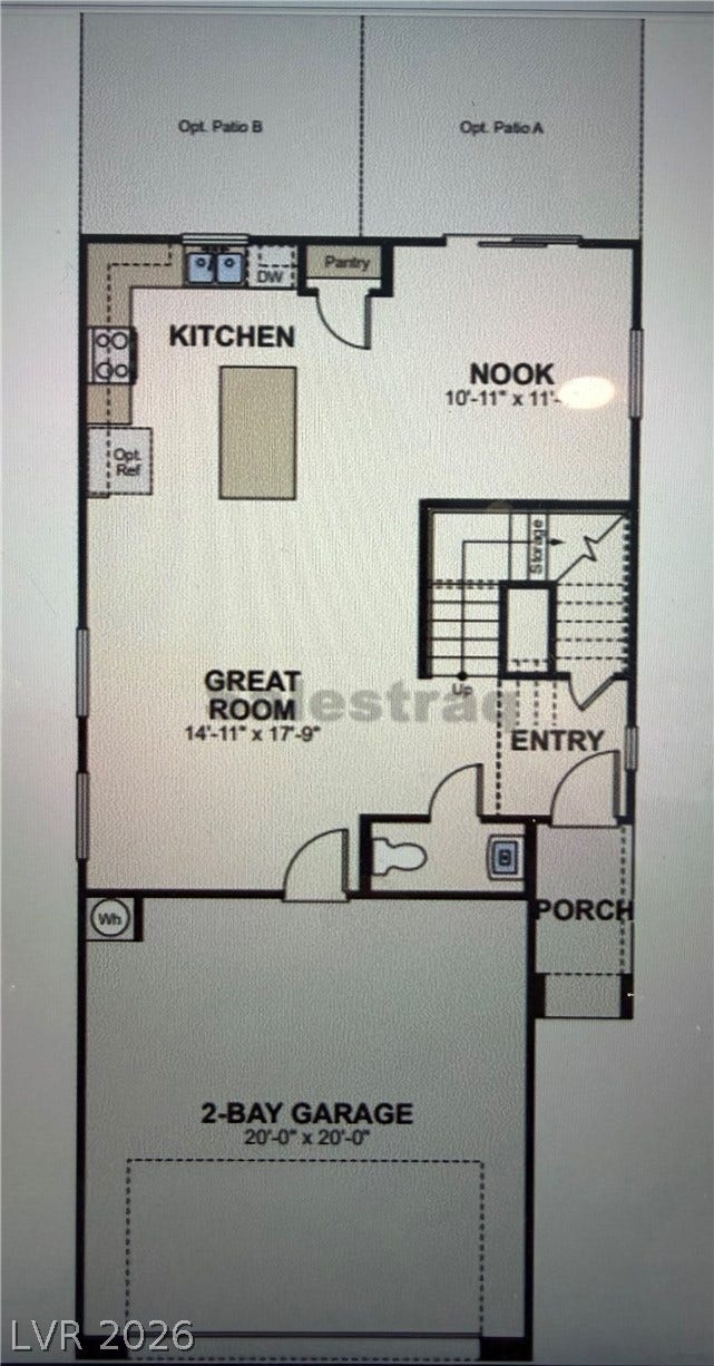 6629 Rockhouse Street, North Las Vegas, NV 89086 An open main-level layout connects the kitchen, great room, and dining nook seamlessly.