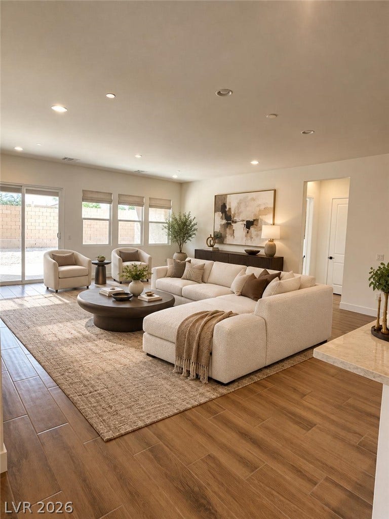 5689 Searching Bear Court, Las Vegas, NV 89149 Staging photo living room 3