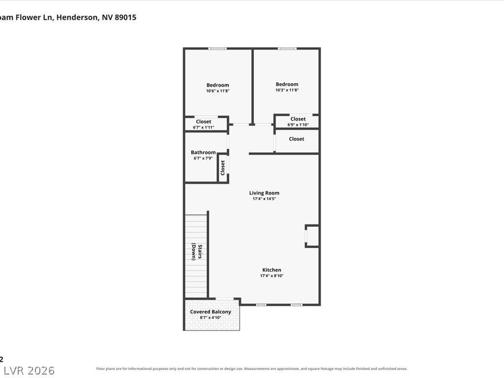 671 Foam Flower Lane, Henderson, NV 89015 A detailed layout illustrates the functional flow and spatial organization of this modern residence.