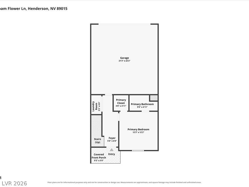 671 Foam Flower Lane, Henderson, NV 89015 Detailed architectural layout of the home plan design.