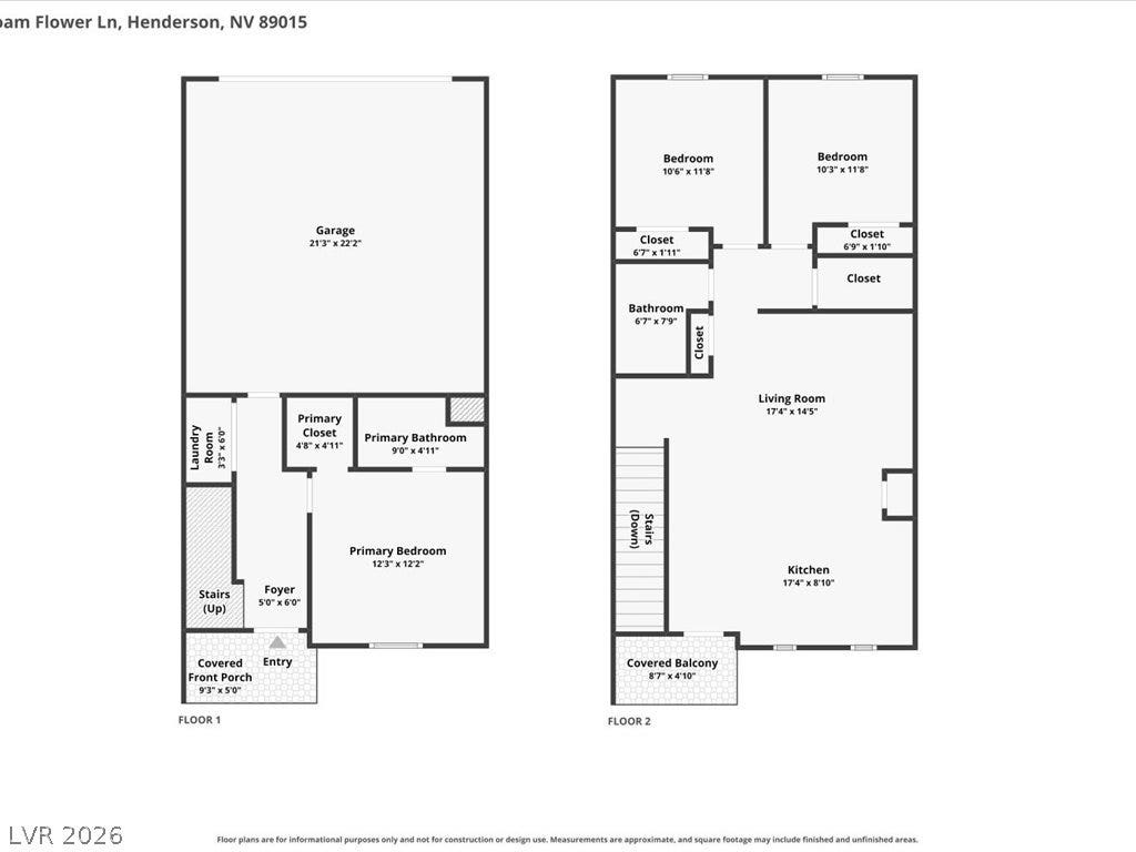 671 Foam Flower Lane, Henderson, NV 89015 An intuitive two-story layout optimizes the living space across both levels.