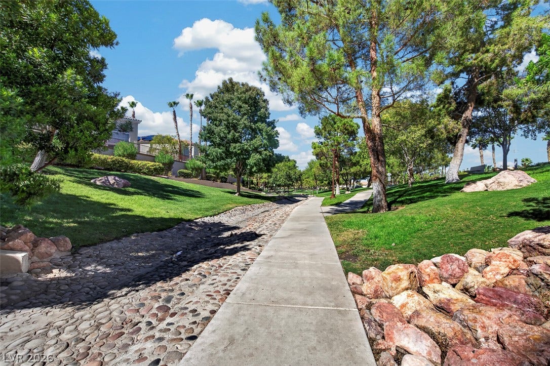 9529 Grand Canal Drive, Las Vegas, NV 89117 Peccole Ranch Walking Trails