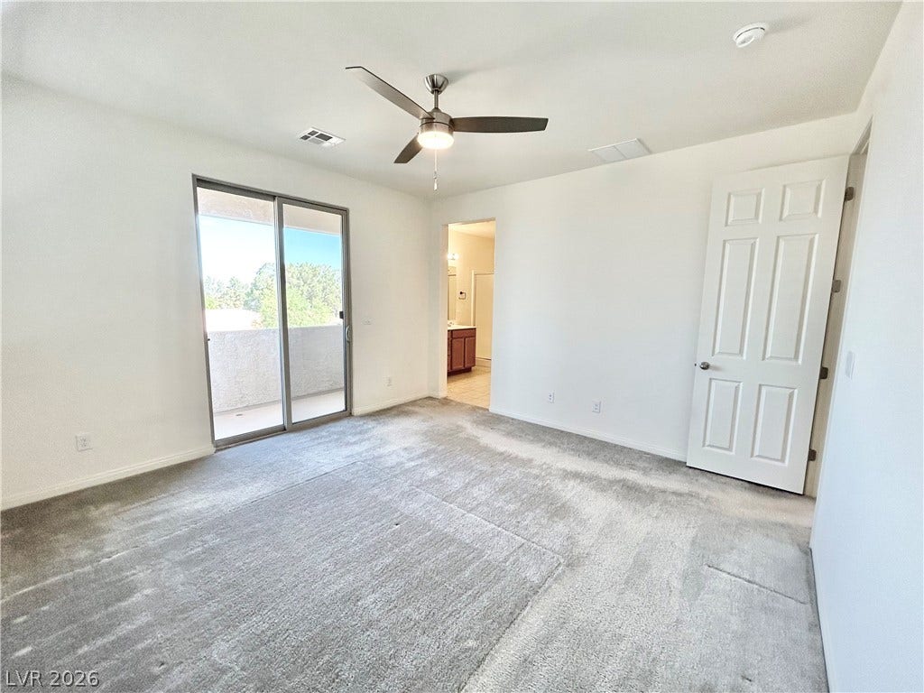 142 Antimony Avenue, Las Vegas, NV 89183 Primary Bedroom with balcony