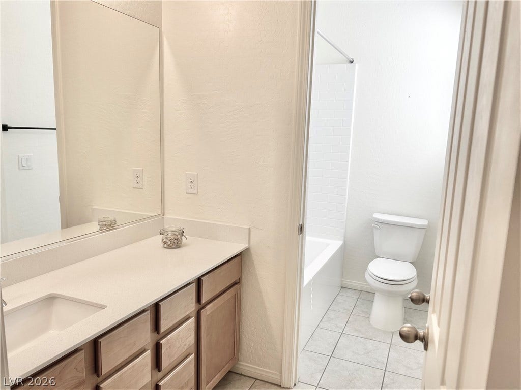 142 Antimony Avenue, Las Vegas, NV 89183 Full bathroom #2 with separate shower/toilet area