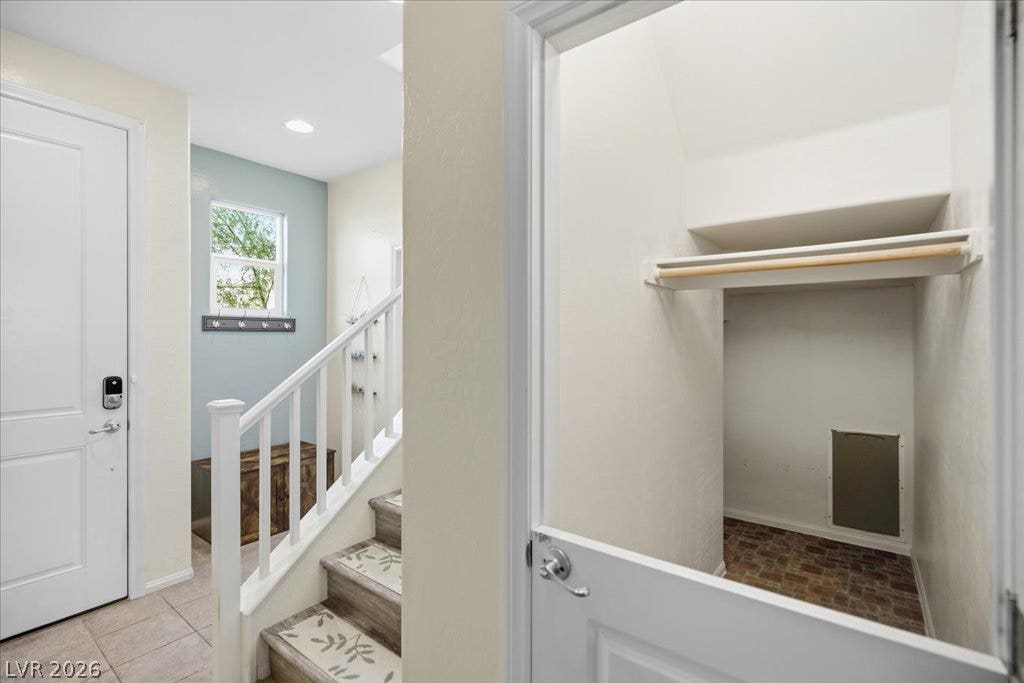 Inviting pet room with in/out access. Dutch doors keep pets nearby yet within their own area.