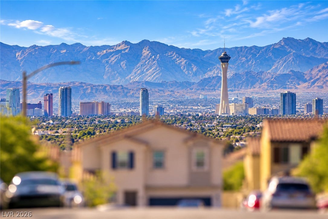 Front door view of the Las Vegas Strip. Watch fireworks hosted by the Las Vegas Strip- New Years, 4th of July, etc.