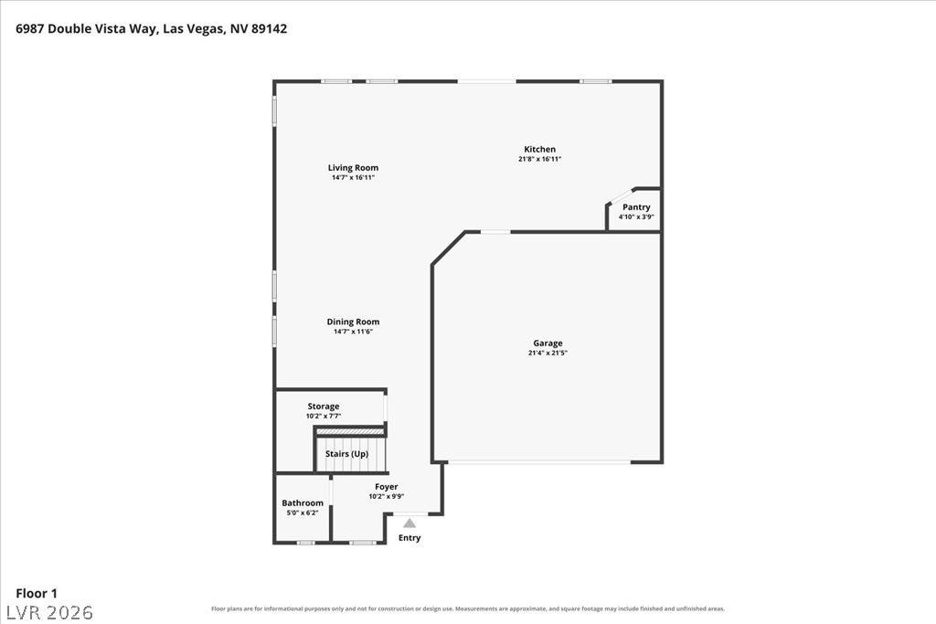 A detailed layout illustrates the functional flow of the main level.