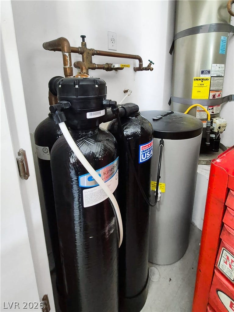 1811 Tiger Creek Avenue, Henderson, NV 89012 Kinetico water softener system and water heater a must-have for hard Las Vegas water.