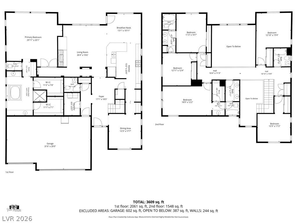 Whole house floorplan with dimensions.