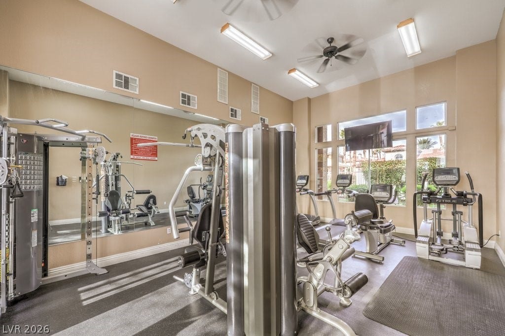 3910 Legend Hills Street, #103, Las Vegas, NV 89129 Exercise room for your enjoyment.