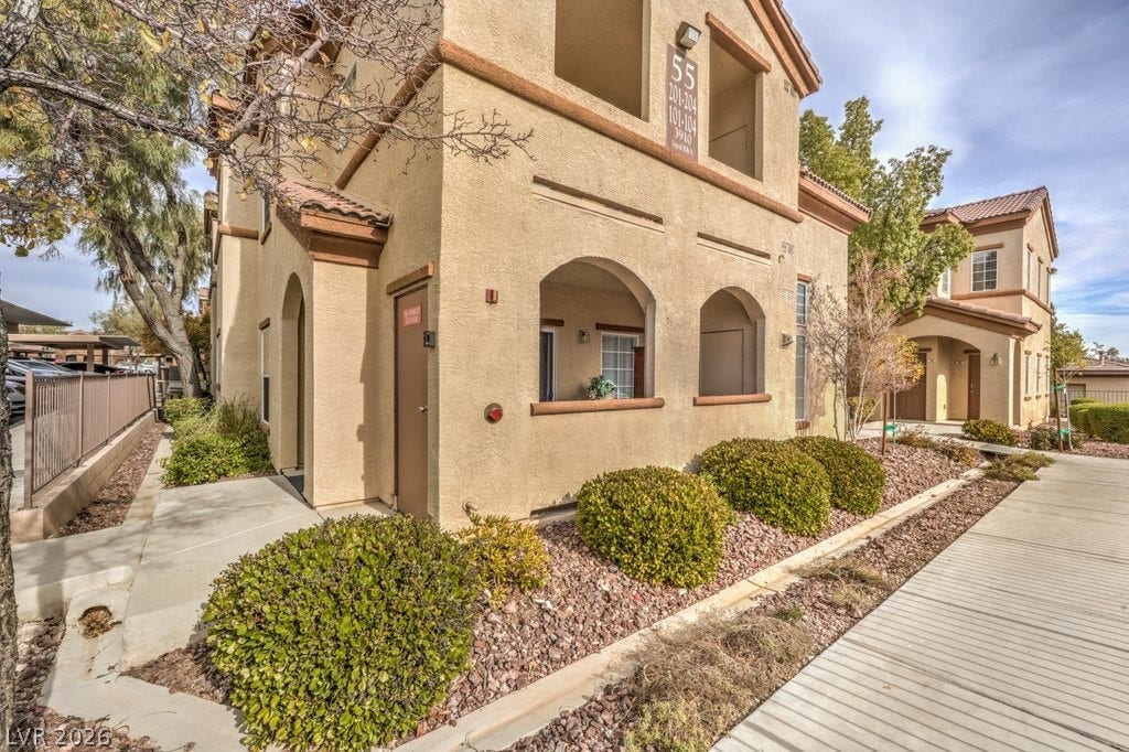 3910 Legend Hills Street, #103, Las Vegas, NV 89129 This Covered patio is very private. There is no direct view of neighbors.
