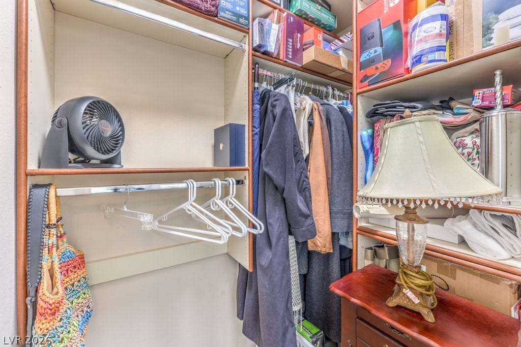 3910 Legend Hills Street, #103, Las Vegas, NV 89129 Custom built-in closet in the 2nd bedroom. This also maximizes the space from floor to ceiling.