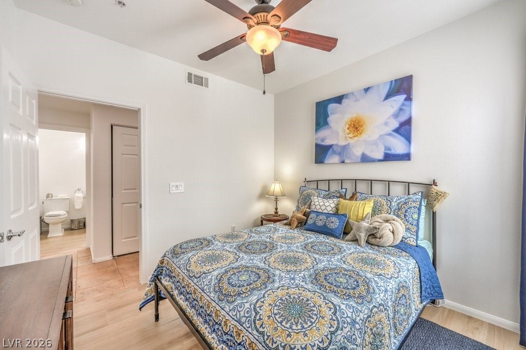 3910 Legend Hills Street, #103, Las Vegas, NV 89129 Spacious bedroom with room for a queen bed and dressers.