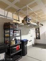 Ample storage solutions maximize space within this clean utility area.