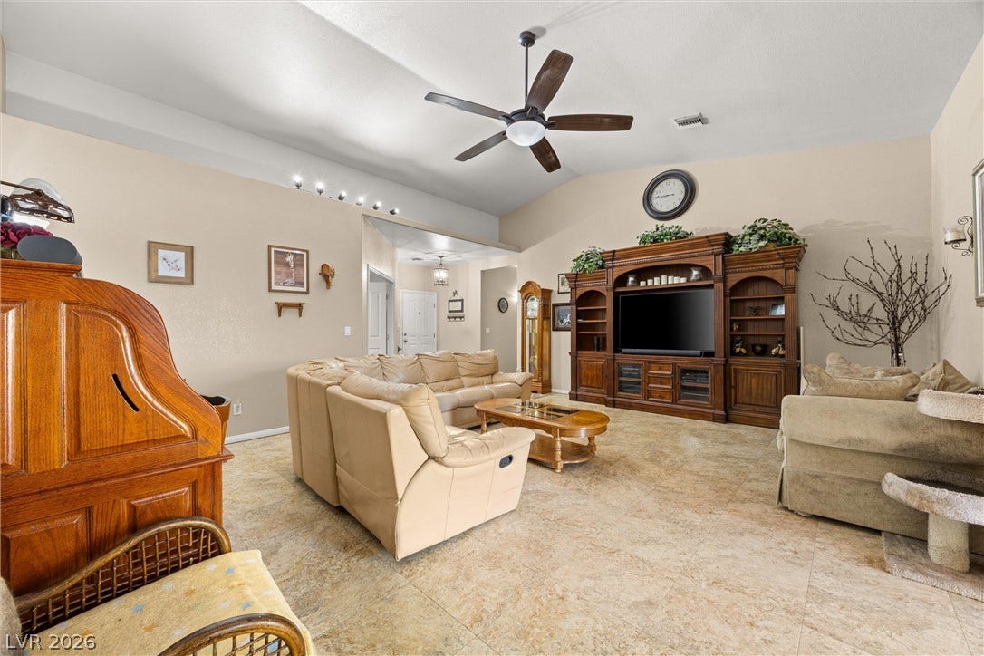 211 W Highland Drive, Henderson, NV 89015 Living room just off front door.