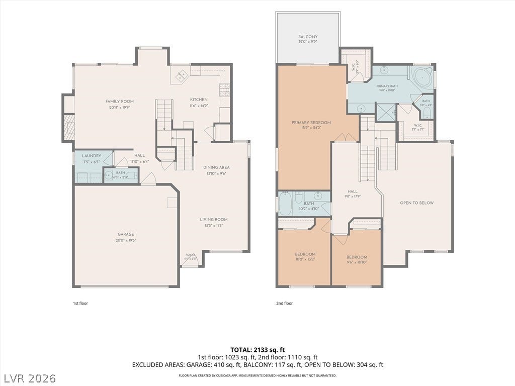 1421 Dragon Rock Drive, Henderson, NV 89052 A detailed layout illustrates the spacious two-story flow of this residential home floor plan.