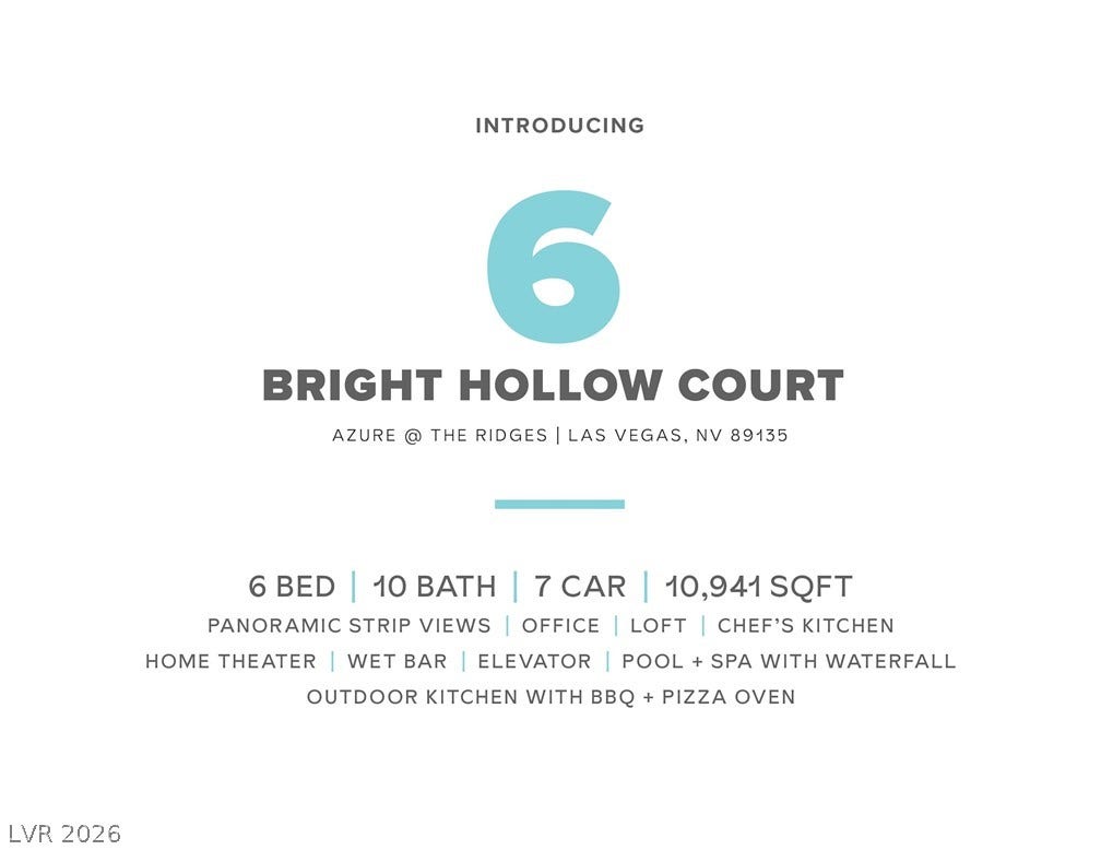 6 Bright Hollow Court, Las Vegas, NV 89135