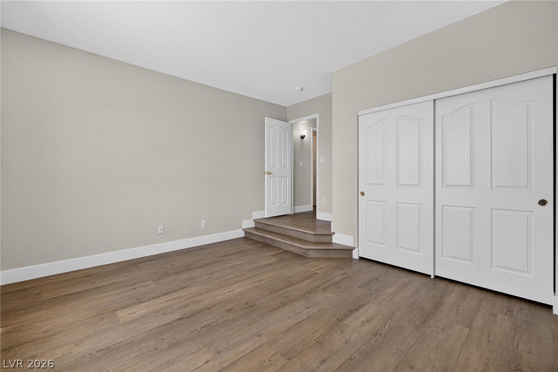 Bedroom #3 has a beautiful step down entry.
