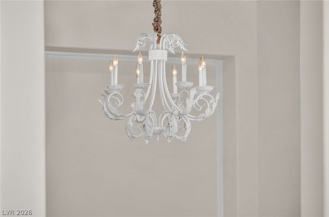 37 Stonemark Drive, Henderson, NV 89052 Details with a chandelier