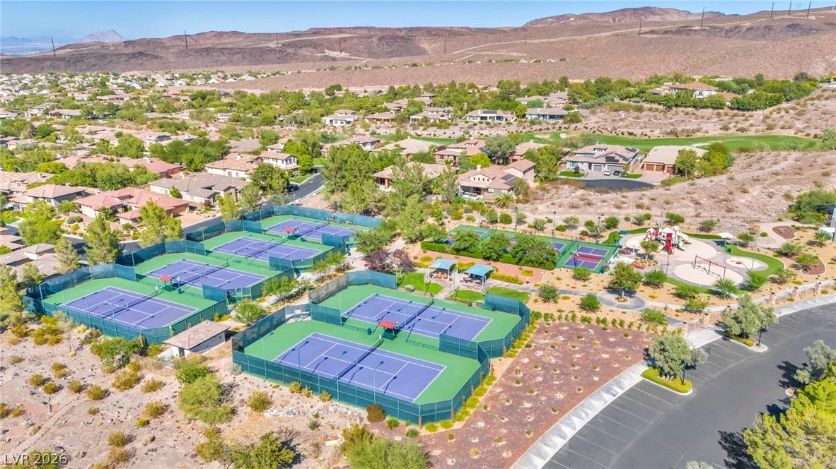 37 Stonemark Drive, Henderson, NV 89052 Aerial view featuring a mountain view