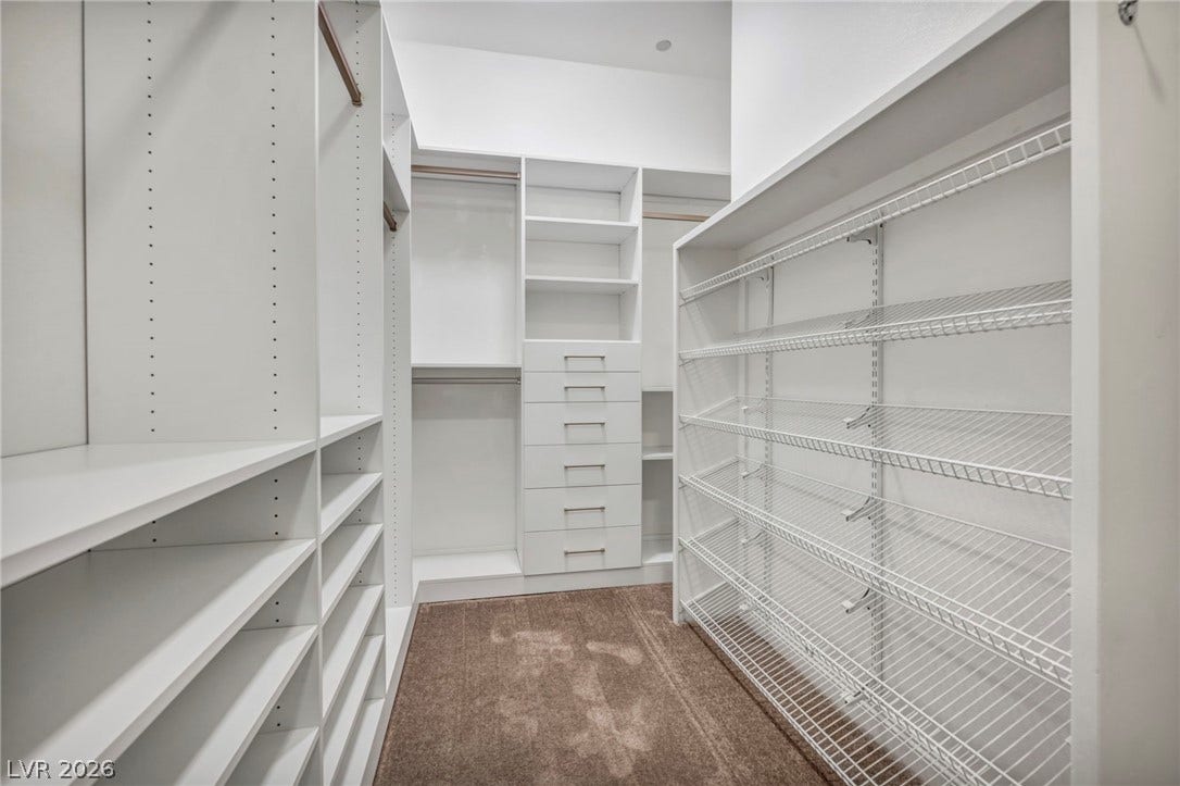 37 Stonemark Drive, Henderson, NV 89052 Spacious closet with carpet flooring