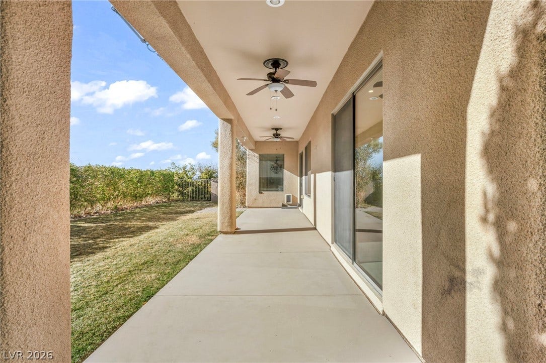 37 Stonemark Drive, Henderson, NV 89052 View of patio with ceiling fan
