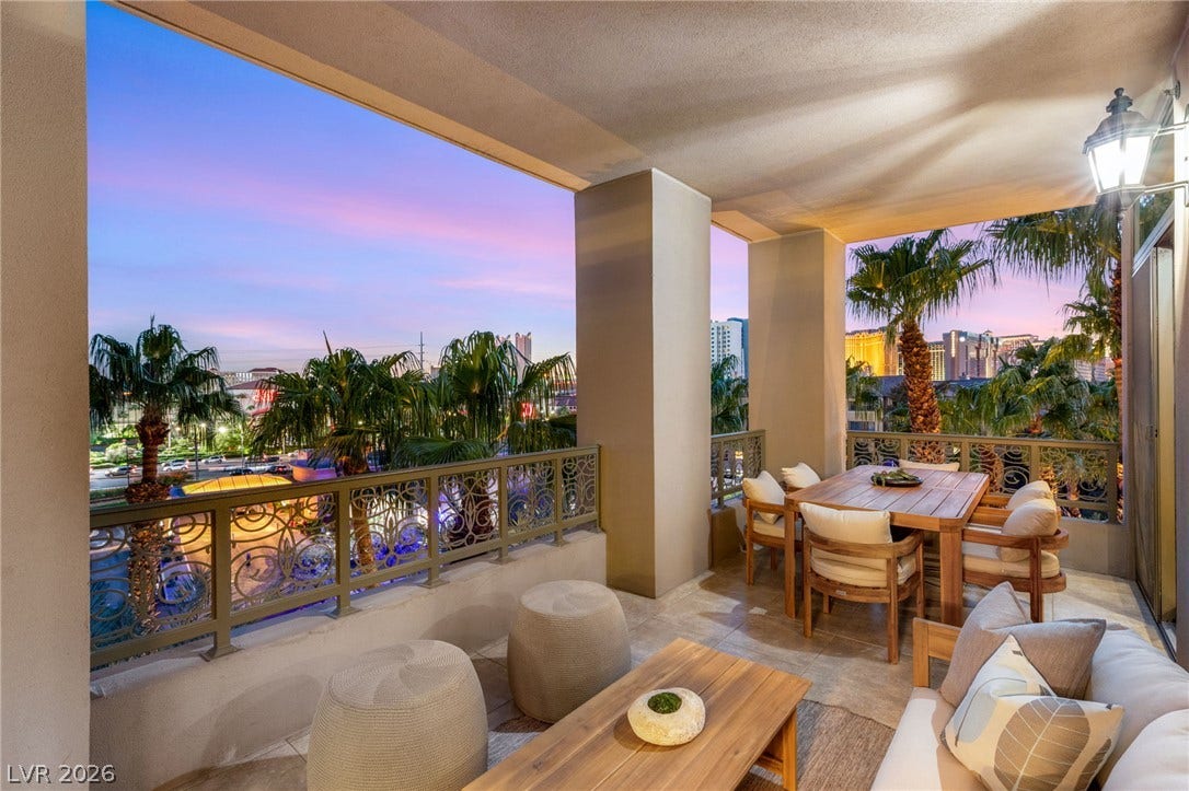 South city view. Access from kitchen and great room.