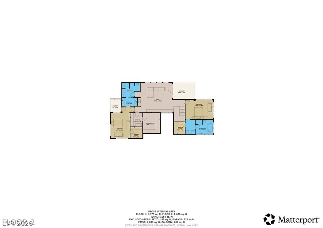 58 Meadowhawk Lane, Las Vegas, NV 89135 Schematic Floor Plan - Second Floor