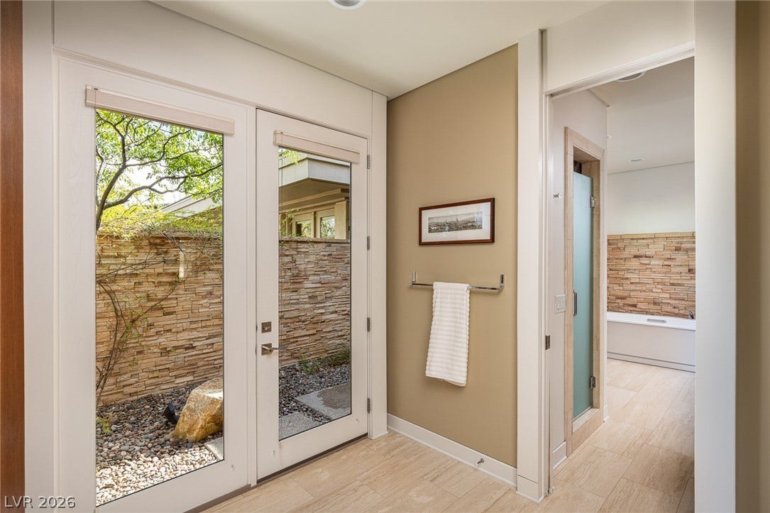 58 Meadowhawk Lane, Las Vegas, NV 89135 Primary Bathroom Private Outdoor Shower